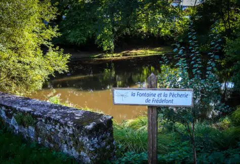 La fontaine et la pêcherie de Fredefont de La Saunière